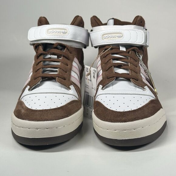Adidas Shoes Forum Mid Brown Pink Mens Size 10 Chocolate Strawberry GY6802 - Picture 2 of 11